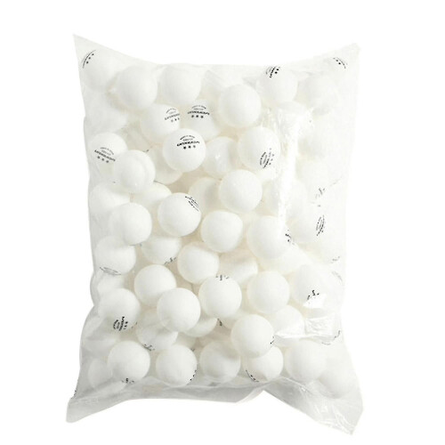 (White) Bulk Table Tennis Set with 100 Standard ABS Training Balls