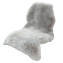 (Gray) Classic Soft Faux Sheepskin Fur Rug White Fluffy Area Rug Shag Rug Carpets compatible with Bedroom Living Room