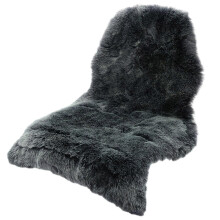 (Dark gray) Classic Soft Faux Sheepskin Fur Rug White Fluffy Area Rug Shag Rug Carpets compatible with Bedroom Living Room