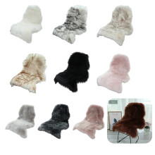 (White) Classic Soft Faux Sheepskin Fur Rug White Fluffy Area Rug Shag Rug Carpets compatible with Bedroom Living Room