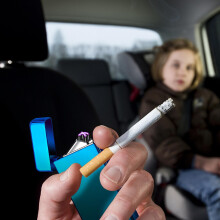 (B) Cigarettes Electric Usb Charging Rechargeable Flameless Lighter Screen Induction