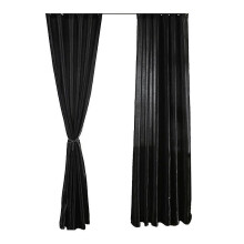 (100cmx250cm, Black) Window Curtain No Odor Comcompatible withtable Rod Through Curtain Room Darkening Window Curtain compatible with Bedroom