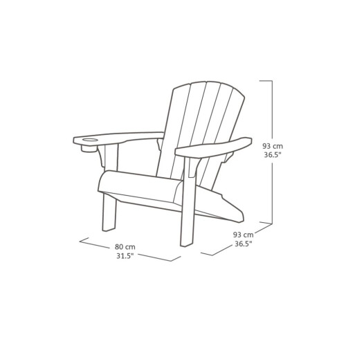 Keter Alpine Adirondack Old Pink