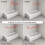 White Shower Curtain Rail/Rod Pole Kit L U Shape 3