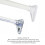 White Shower Curtain Rail/Rod Pole Kit L U Shape 5