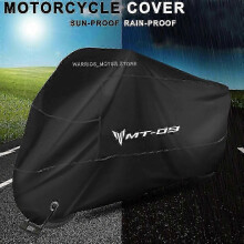 (XL for 190cm, Silver) YAMAHA MT-09 Motorcycle Cover 2017-2019 Waterproof UV Protection Dustproof Snowproof Bike Cover