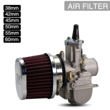 (38mm, Black) Universal 38 42 45 50 55 60mm Mushroom Head Motorcycle Carburetor Air Filter