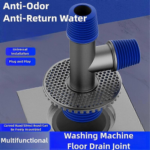Siphon de sol 2 en 1 pour lave-linge et évier, accessoire d'évacuation des eaux usées 1