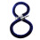 (Blue) 1.5m Velvet Rope Crowd Control Stanchion Post Queue Line Barrier 4
