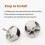 Front Wheel Replacement for Roborock E5 S5 Max S6 S7 - 2-Pack 3