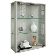 (Matt, Wood) Wall display cabinet hanging display cabinet glass Udina M