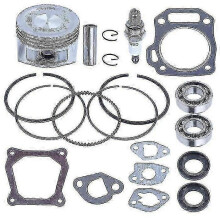 Kit de joints de réfection : culasse, piston, coussinet de vilebrequin, joint d'huile pour moteur Honda GX160 GX200 5,5 ch et 6,5 ch