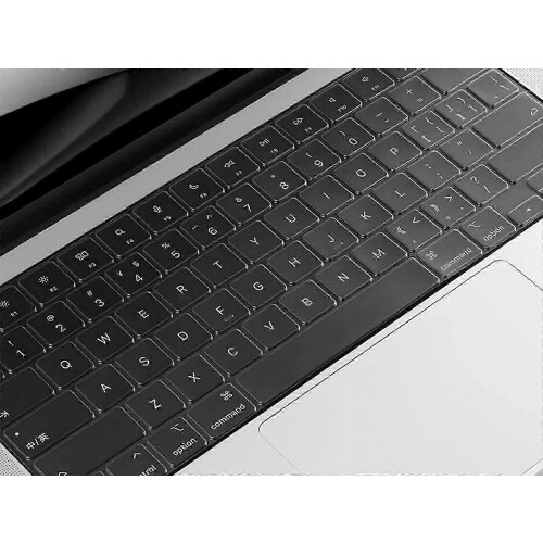 Silicone keyboard cover for Apple Macbook Pro 14 - Clear 2Pcs 2