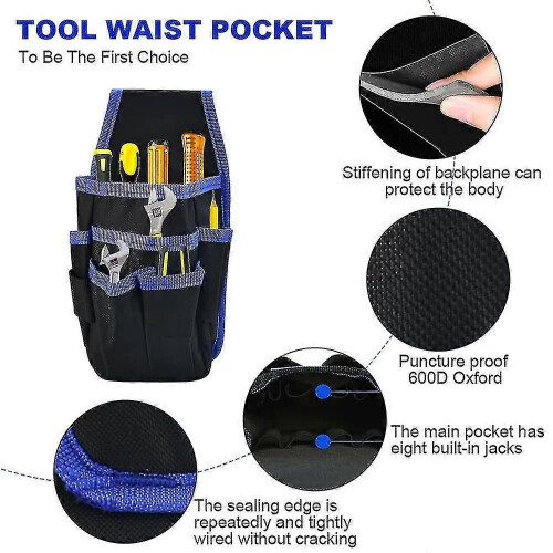 Belt tool pouch for craftsmen with durable oxford fabric 1