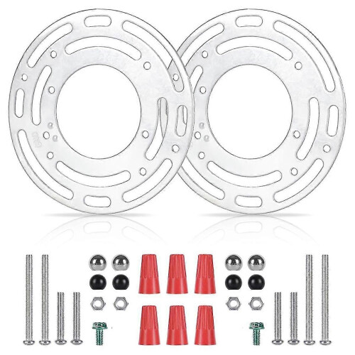 Ceiling light mounting brackets, 2 pack with hardware
