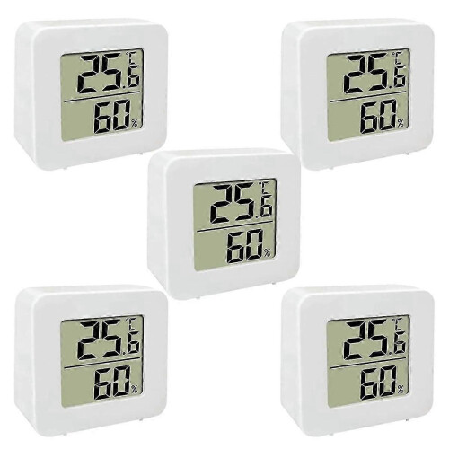 Lot de 5 mini-hygromètres muraux