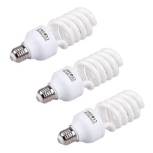lámparas de luz blanca diurna de 45 W y 5500 K, 220 V, casquillo E27, para estudio fotográfico y vídeo.