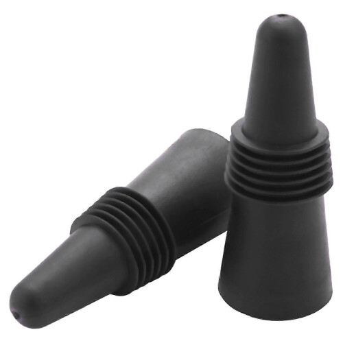 Black wine bottle stoppers set for preserving freshness 1