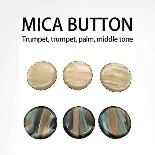 Boutons de piston pour trompette - 3 cache-vis jaunes 2