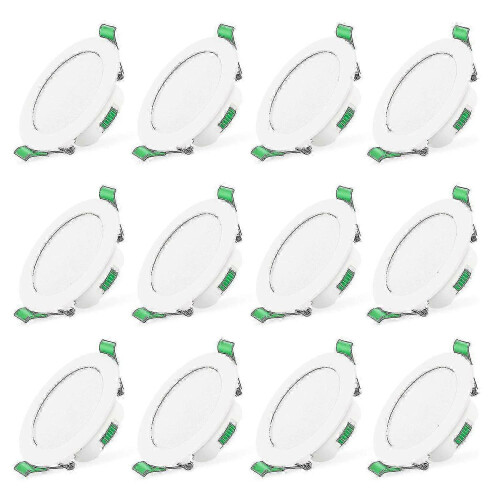 LED downlight 7W white slim recessed ceiling spotlights 12pcs