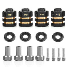 Extended wheel adapter for TRX4 TRX6 12mm brass counterweight 4pcs