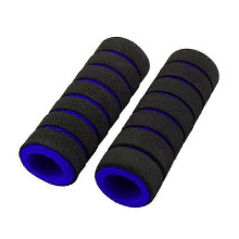 Mountain bike grips for handlebars - non-slip soft foam covers set of 4
