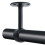 Wardrobe rod bracket with screws, matte black, 32mm, 2 pcs 4