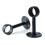 Wardrobe rod bracket with screws, matte black, 32mm, 2 pcs 5