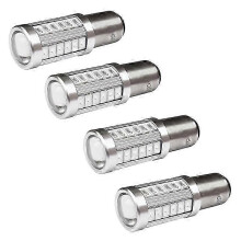 Mistlampen voor auto's, 4 stuks 1157 P21/5W rode LED