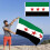 Drapeau syrien robuste 90 x 150 cm, bords à double couture 1