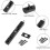Concealed bolt for double doors, 2pcs flush door latch set 4