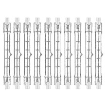 Ampoule halogène R7S 200W 118mm pour éclairage d'atelier (lot de 10)