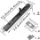 Concealed bolt for double doors, 2pcs flush door latch set 5