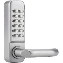 Mechanical door lock for wooden doors with 1-11 digit password