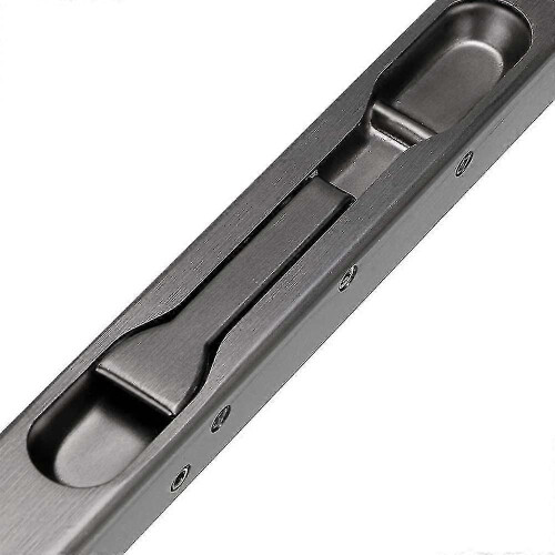 Concealed bolt for double doors, 2pcs flush door latch set 2