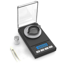 Pocket scale 50g/0.001g with LCD display for precise weighing