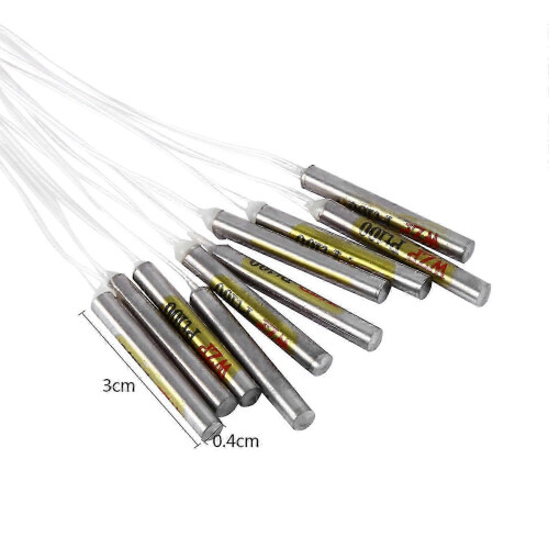 Temperatuursensor PT100-sonde, 10 stuks, waterdicht, voor controller 1