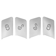 Ontgrendelingsknop met paillettenversiering, 4 stuks voor Gla Cla Ml CE-klasse