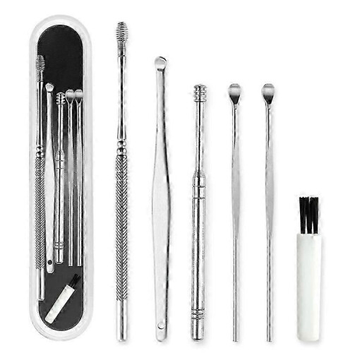 Ear cleaning tool set 6pcs ear wax remover curette kit