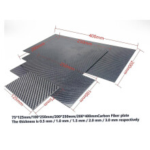 (3.0mm Matte) 3k Full Carbon Fiber Plate Sheet Corrosion Resistant High Tensile Strength Model Airplane Board Material