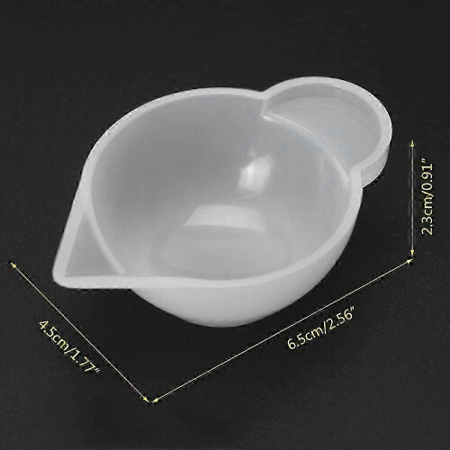 Mini measuring cups for resin art, 10 pcs silicone mold dispenser tools 1