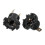 H7 Headlight Globe Socket Bracket for Mazda 323 - Black Holder Set 2