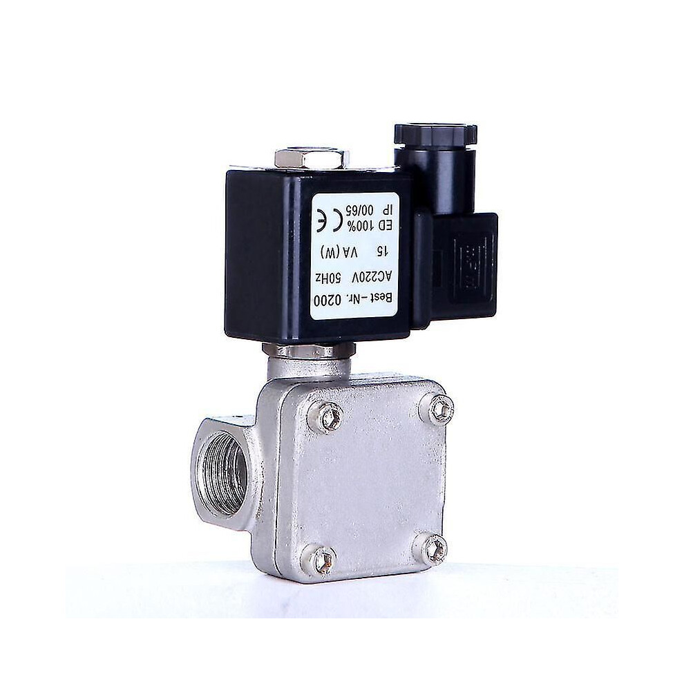 (24Vac Viton-Seal Npt) 3/4" Stainless Steel 220V Water Solenoid Valve Normally Closed Dn20 Waterproof Solenoid Valve3/4" 3338754459452