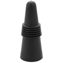 Black wine bottle stoppers set for preserving freshness