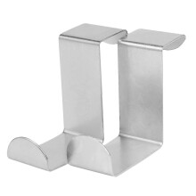 Crochets pour cintres de maison - Organisateur de porte en acier inoxydable (lot de 2)