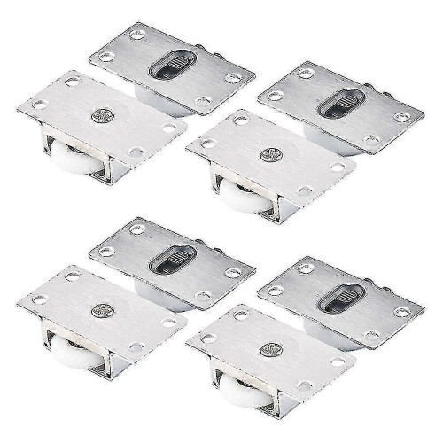 Cupboard rollers for sliding doors - 4 pairs durable wheels s202412241816