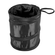 Portable garbage bin for car with collapsible and waterproof features