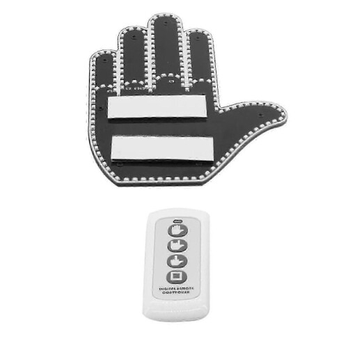 Wireless Middle Finger Car Light, Road Rage Gesture LED 1