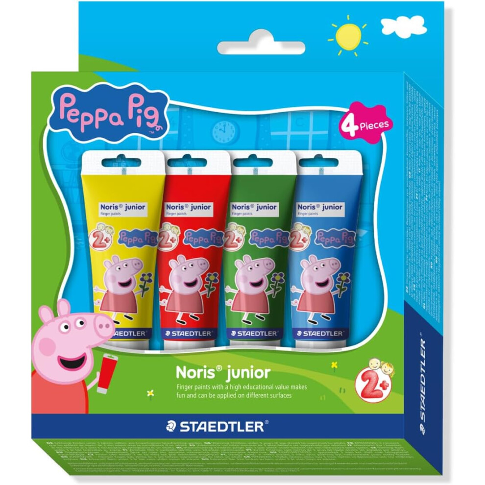 Staedtler Peppa Pig Finger Paints Assorted 4 Pack