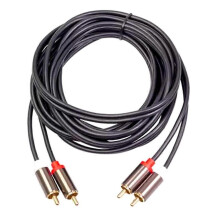 2RCA male to male audio cable for DVD TV with gold-plated connectors